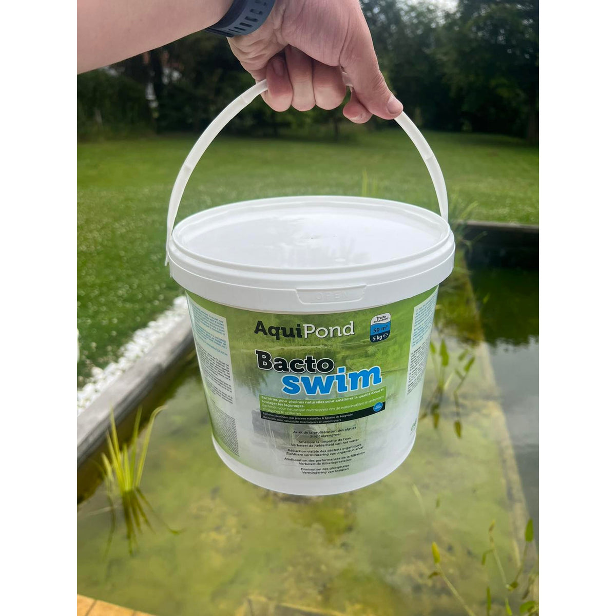 Aquipond BactoSwim 10 kg – Bakterien für Schwimmteiche (50 bis 100 m²)