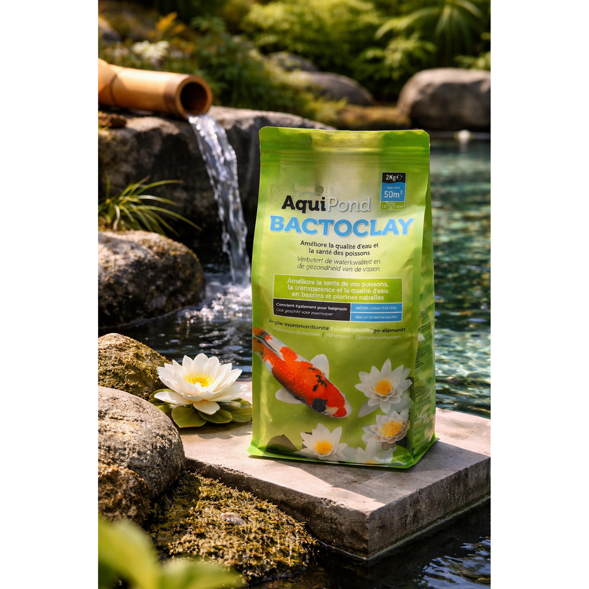 Aquipond BactoClay 2 kg – Montmorillonite clay for koi ponds