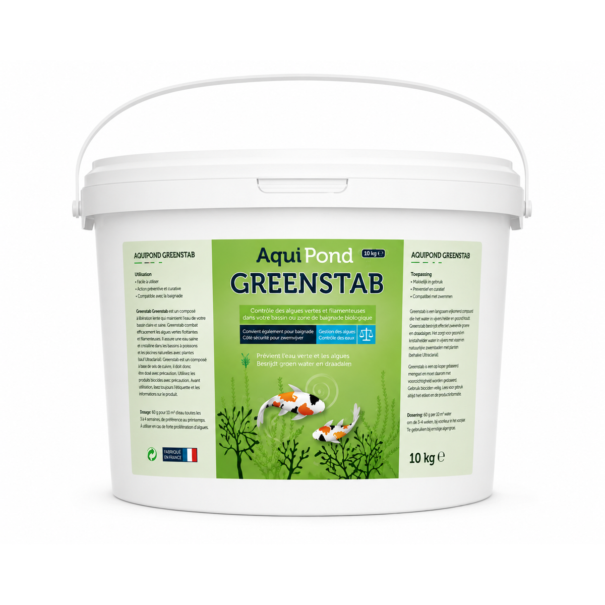 Aquipond Greenstab 10 kg – Natürliche Mineralien für Teich, Gewässer & Naturpool