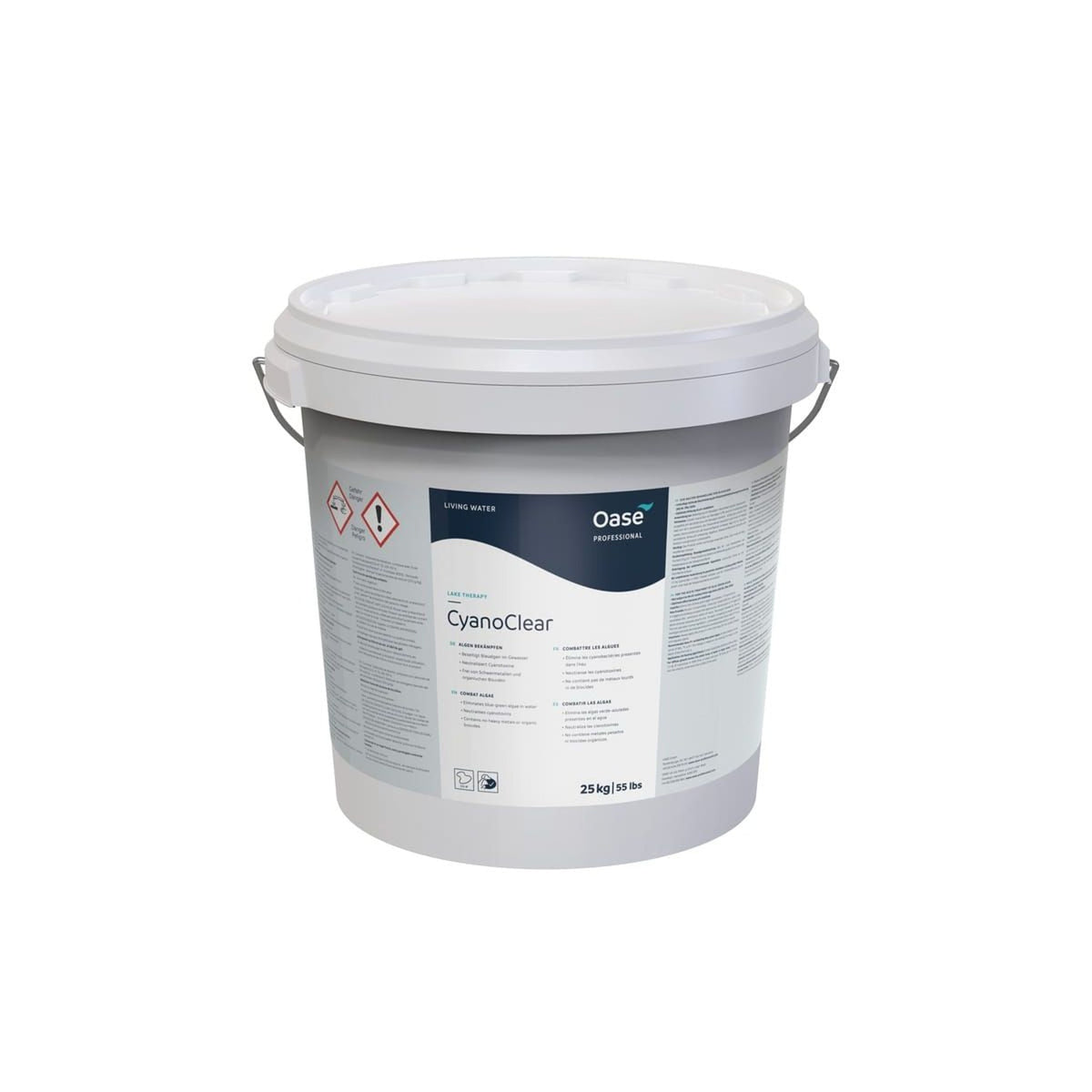 Seau Aquipond by OASE CyanoClear 25 kg, granulés d'oxygène actif pour étang