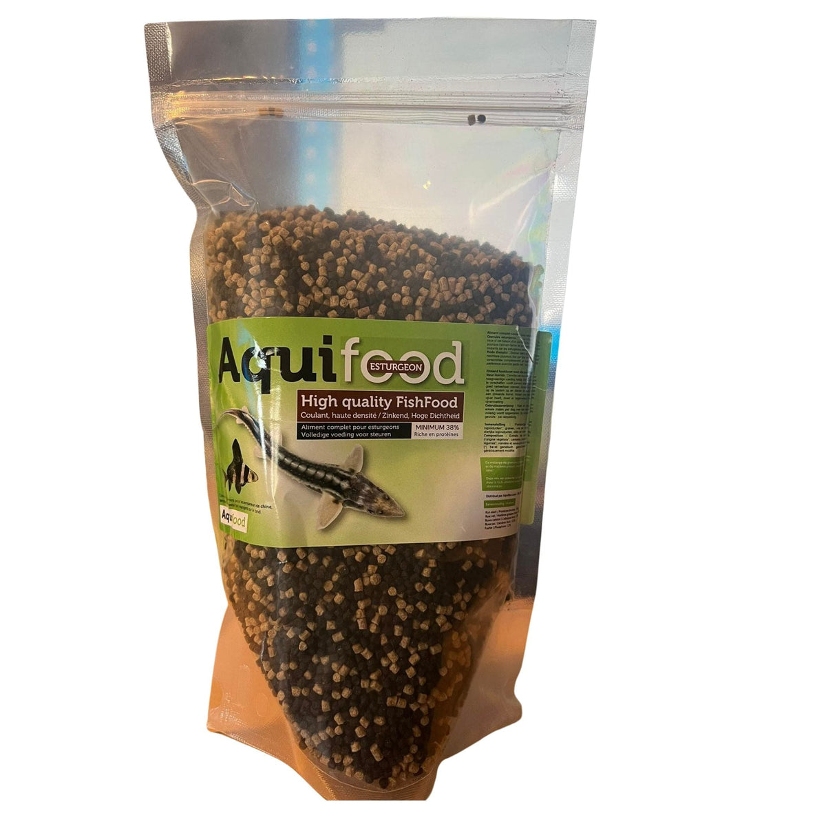Aquifood Esturgeon 3 mm, sachet de 775 g photographié de face