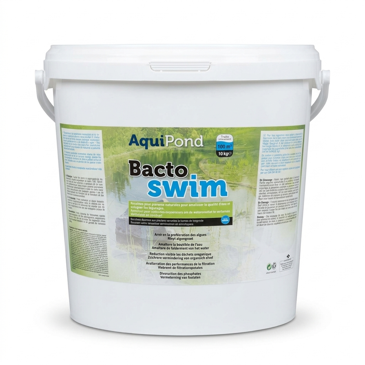 Aquipond BactoSwim 10 kg – Bakterien für Schwimmteiche (50 bis 100 m²)