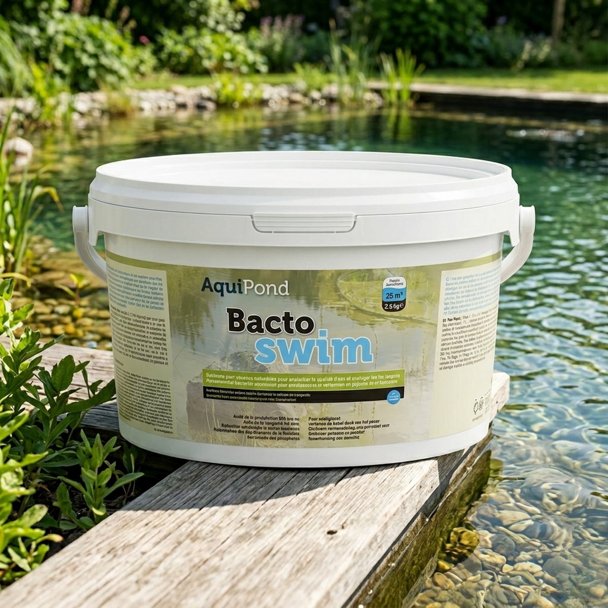 Aquipond BactoSwim 2,5 kg – Bakterien für Schwimmteiche (10 bis 25 m²)
