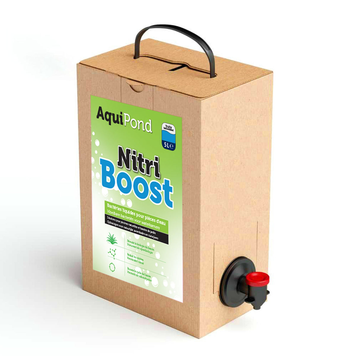 Aquipond NitriBoost 5 L – Bacterias nitrificantes líquidas para estanques (50 m³)
