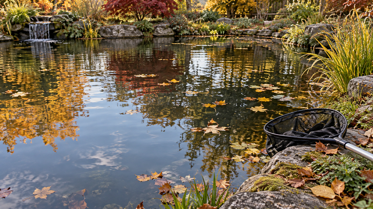 Illustration du guide : Feuilles dans le bassin : préparer un hiver plus propre