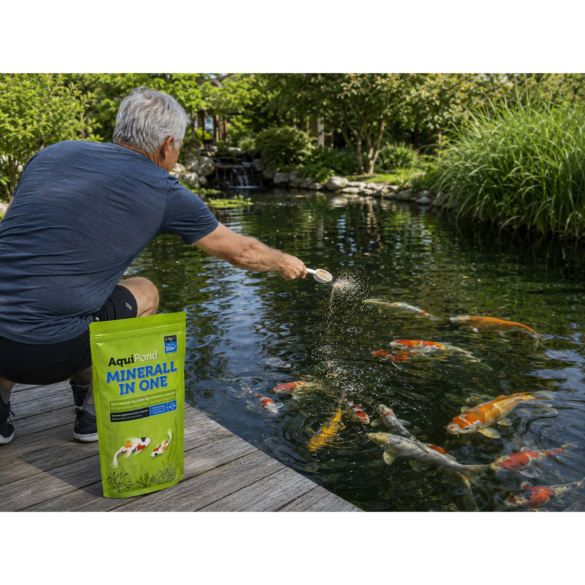 Aquipond MinerAll In One 2,5 kg – Mineralien zur Erhöhung von GH & KH (30 m³)