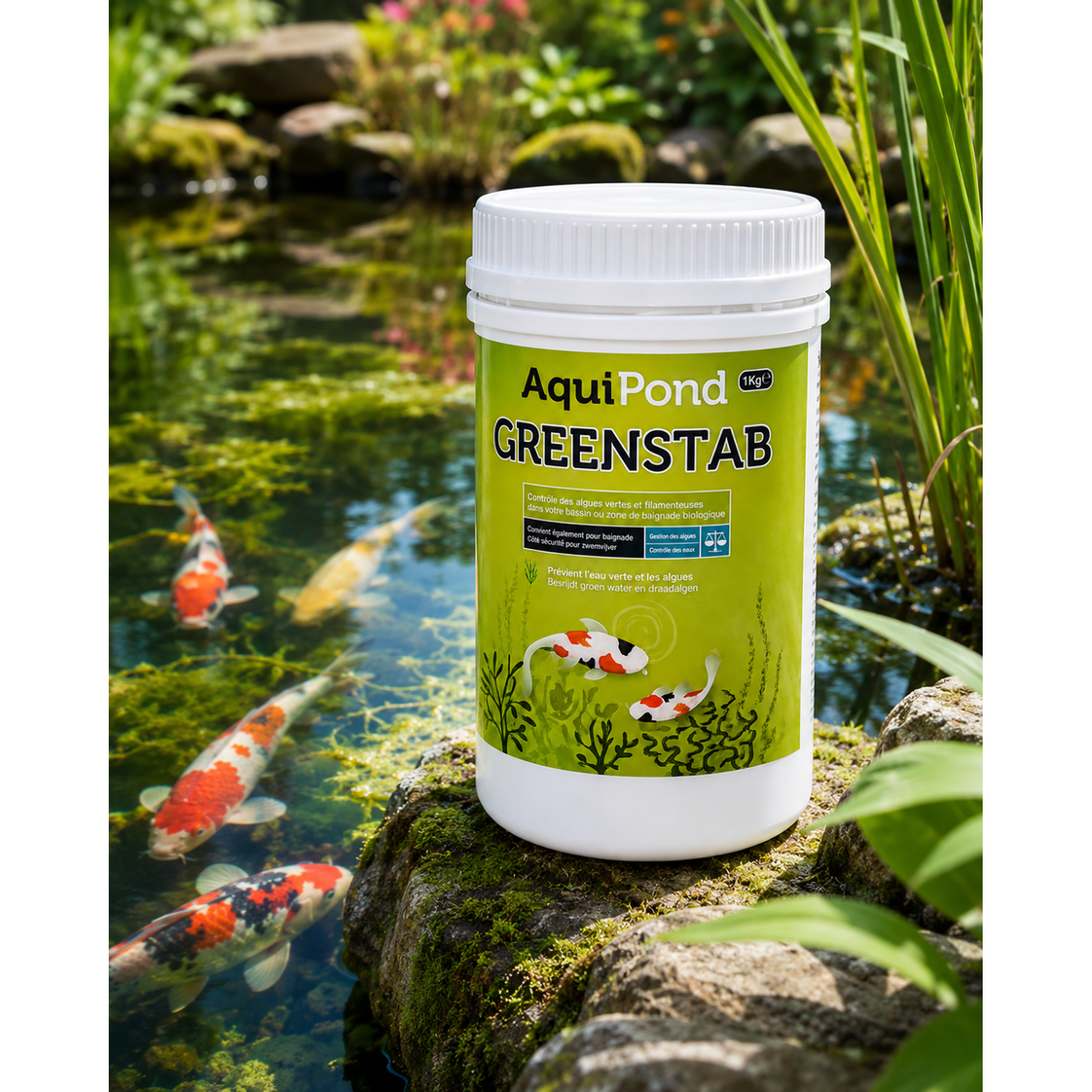 Aquipond Greenstab 1KG - Tratamento contra algas filamentosas