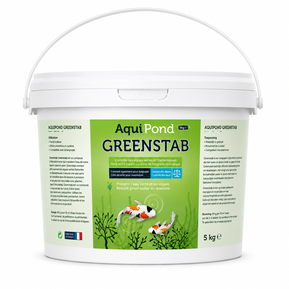 Aquipond Greenstab 5KG - Tratamento contra algas filamentosas