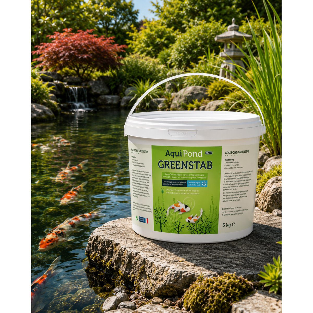 Aquipond Greenstab 5 kg – Natürliche Mineralien für Teich, Gewässer & Naturpool