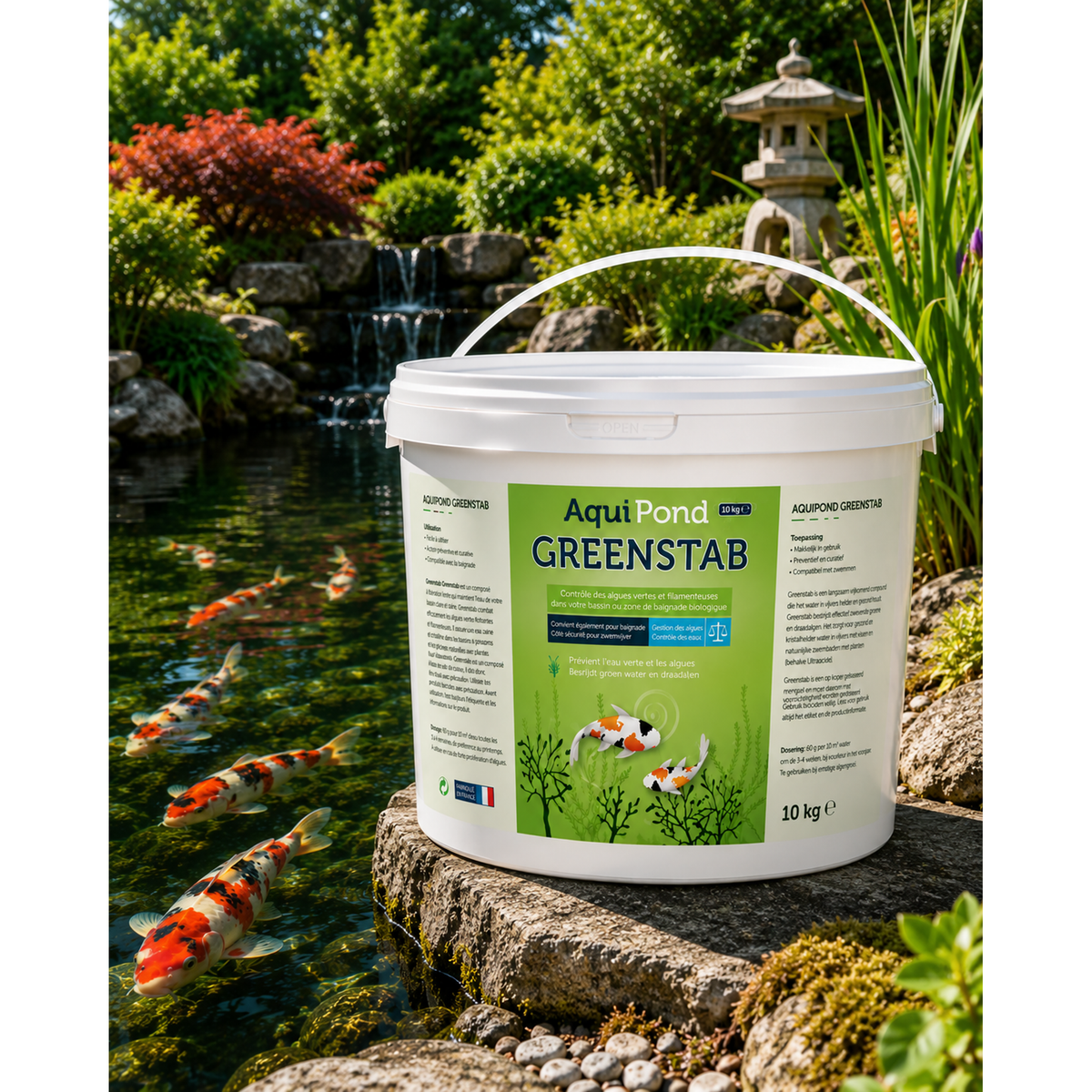 Aquipond Greenstab 10 kg – Natürliche Mineralien für Teich, Gewässer & Naturpool