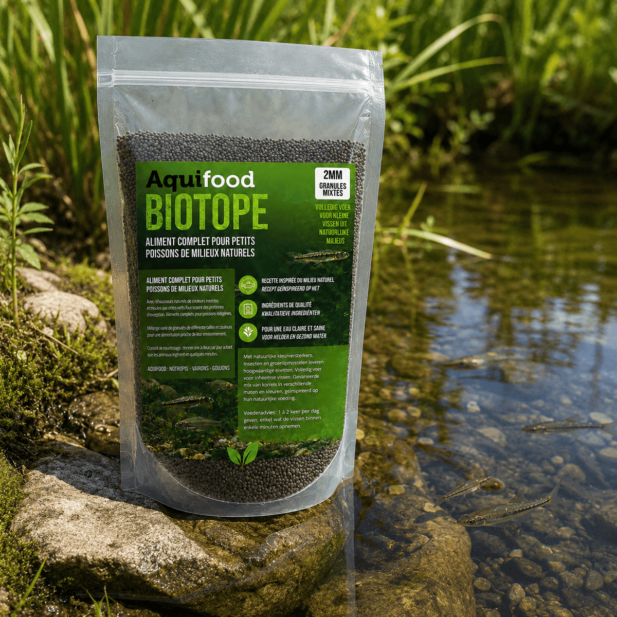 Aquifood Biotope – nourriture pour bassin naturel et biotope
