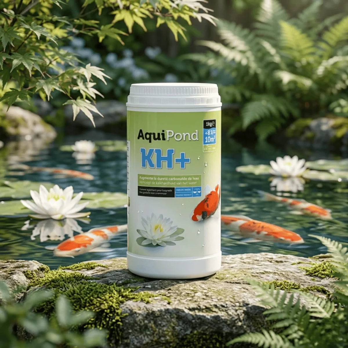 Aquipond KH+ 1 kg – Minéraux pour augmenter la dureté carbonatée (KH) du bassin