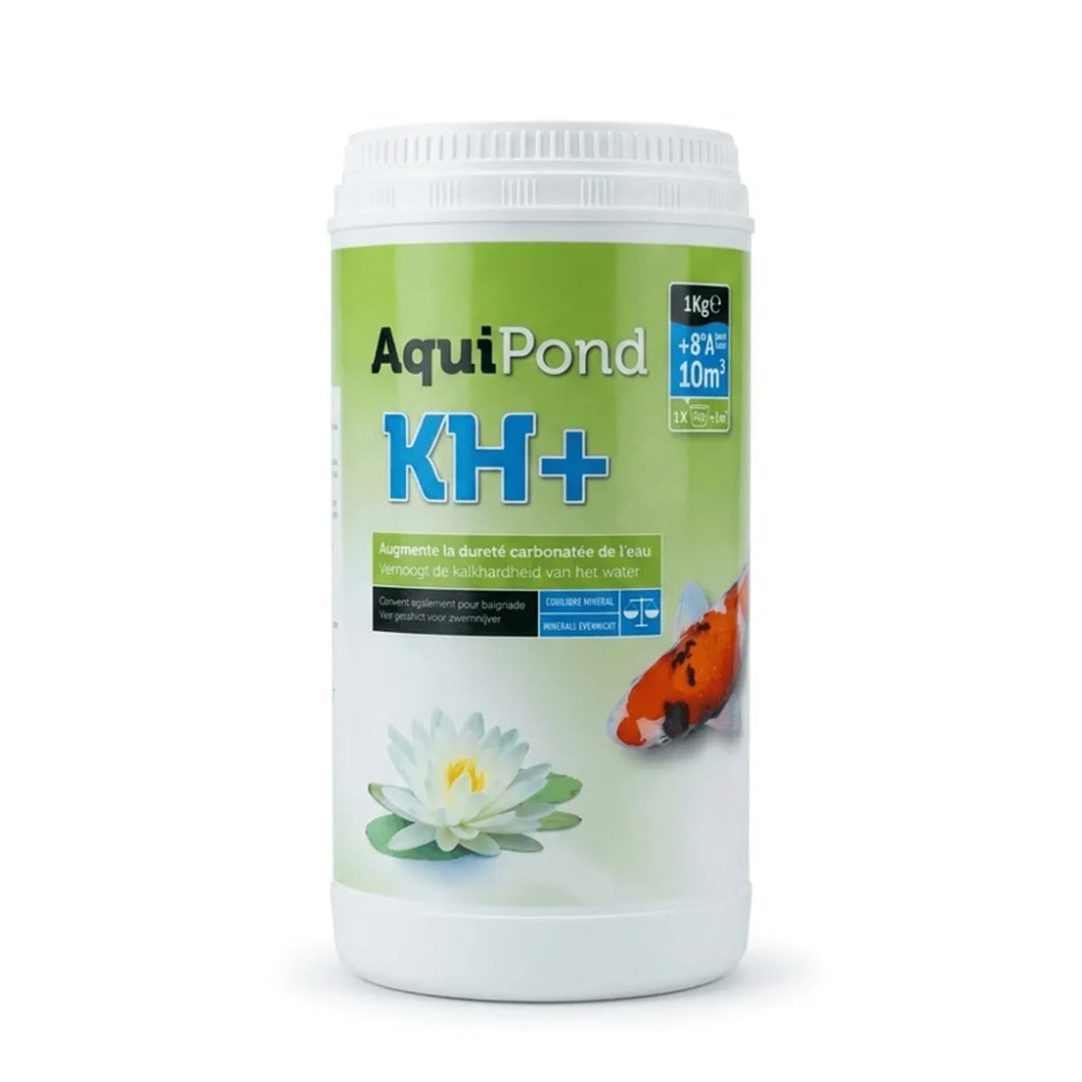 Aquipond KH+ 1 kg – Minéraux pour augmenter la dureté carbonatée (KH) du bassin