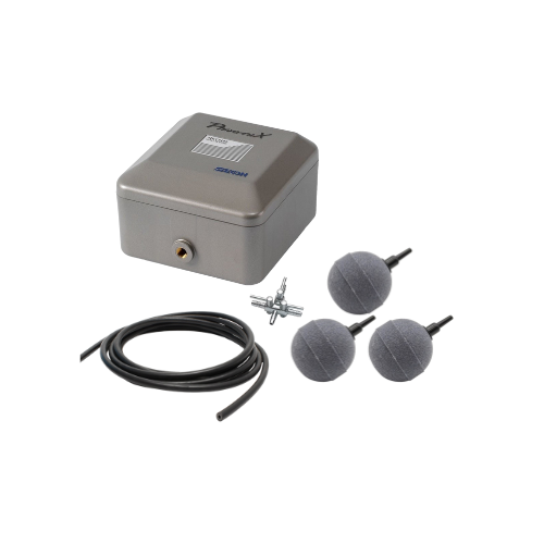 Kit Secoh n°1 avec pompe, trois diffuseurs sphériques et tuyau lesté
