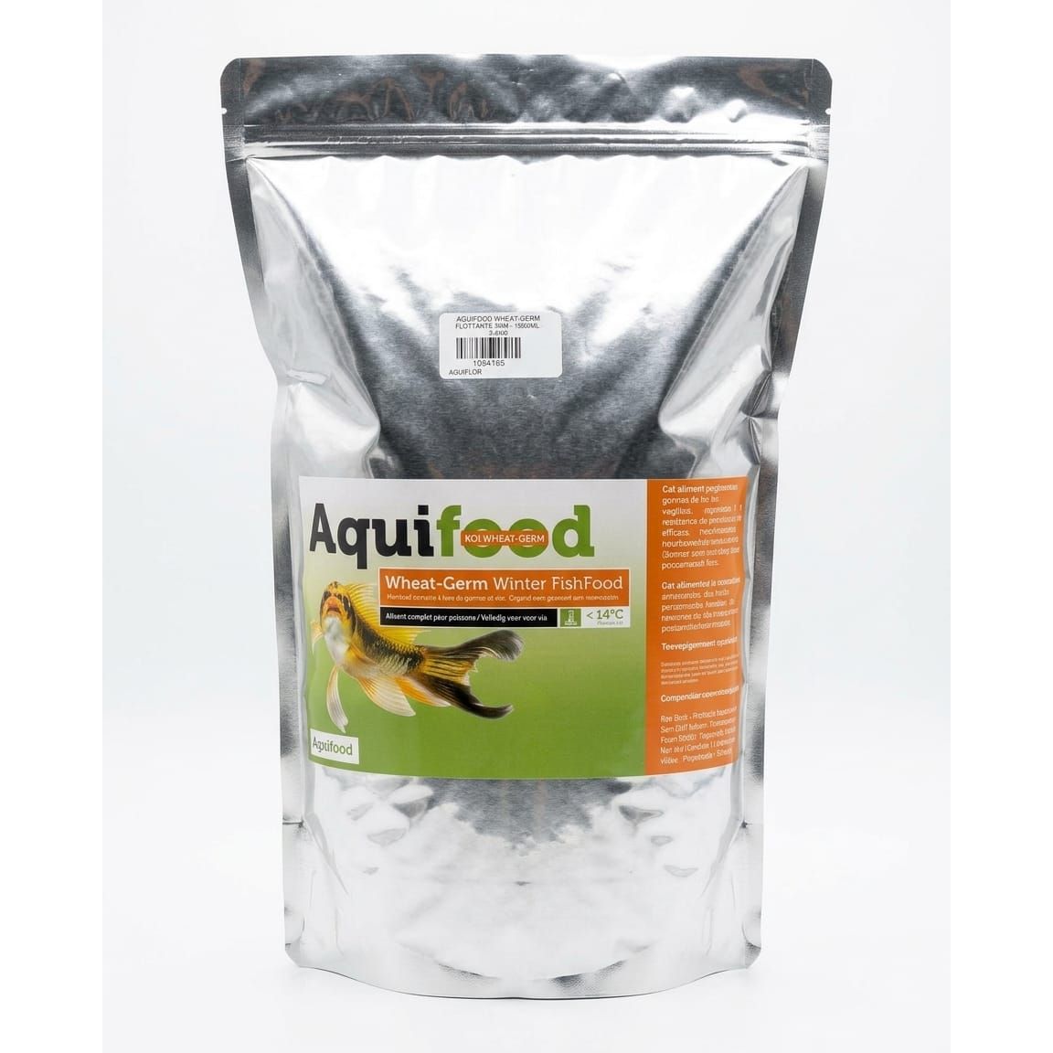 Sachet Aquifood Wheat Germ 3 mm de 3,4 kg, vue de face