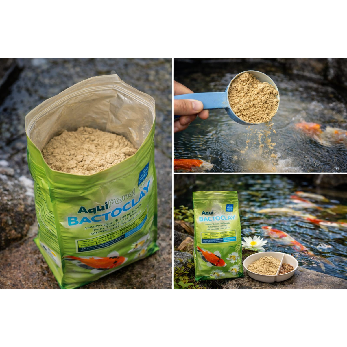 Aquipond BactoClay 2 kg – Montmorillonite clay for koi ponds
