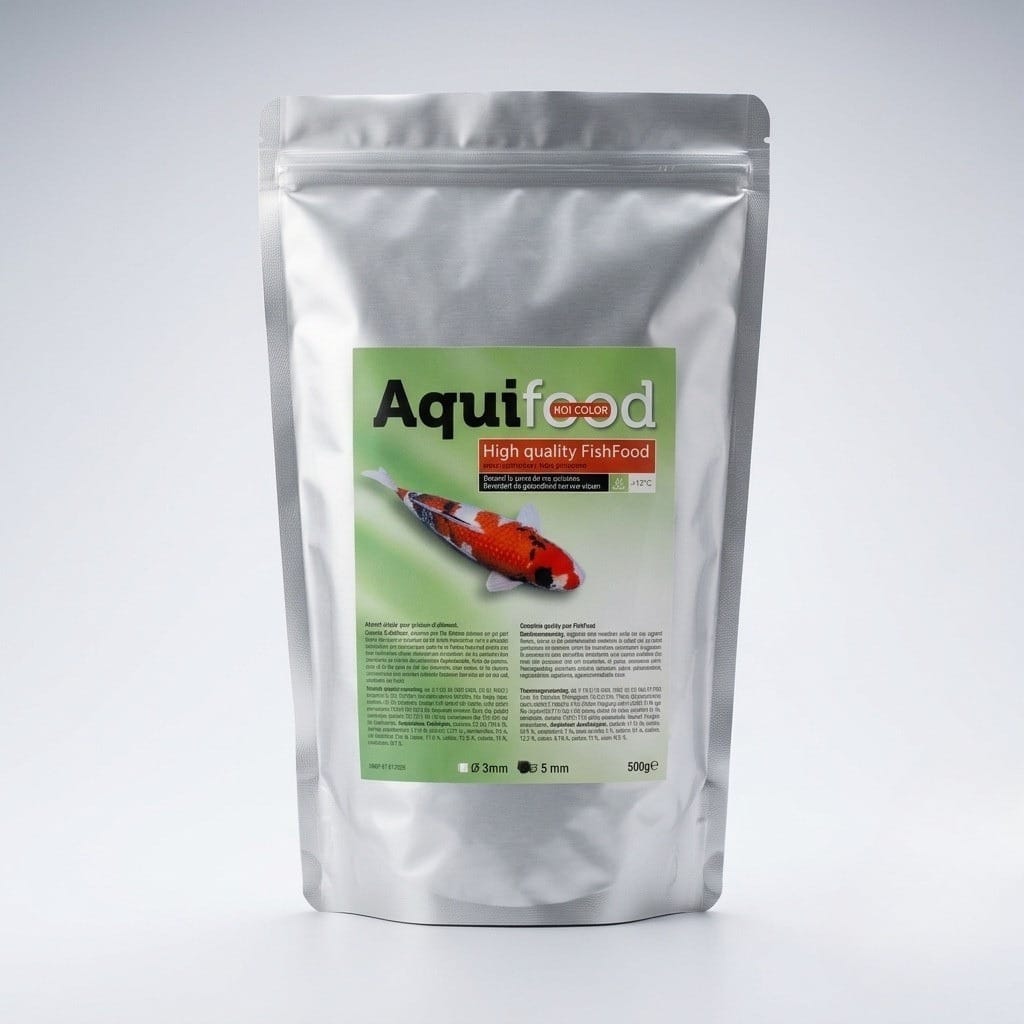 Aquifood 6-7MM Maxi - 2KG - Koï Color & Growth - Premium-Qualitätsfutter für Koikarpfen und Teichfische