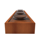 Foudebassin.com Tables d'eau Table d'eau avec 4 bols d'eau en acier corten 500 x 100 x 40CM CBS2