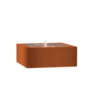 Foudebassin.com Tables d'eau Table d'eau en acier corten 100 x 100 x 40CM - Avec 1 fontaines + LED CB12