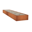 Foudebassin.com Tables d'eau Table d'eau en acier corten 400 x 100 x 40CM - Avec 4 fontaines + LED CB3