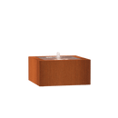 Foudebassin.com Tables d'eau Table d'eau en acier corten 80 x 80 x 40CM - Avec 1 fontaines + LED CB13