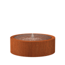 Foudebassin.com Tables d'eau Table d'eau rond en acier corten 120 x 40CM - Avec 1 fontaines + LED CBR5