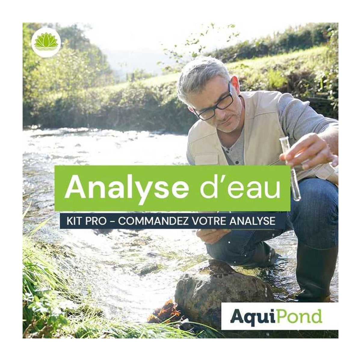 Aquipond Volledige professionele wateranalyse – Opstuurkit voor vijvers