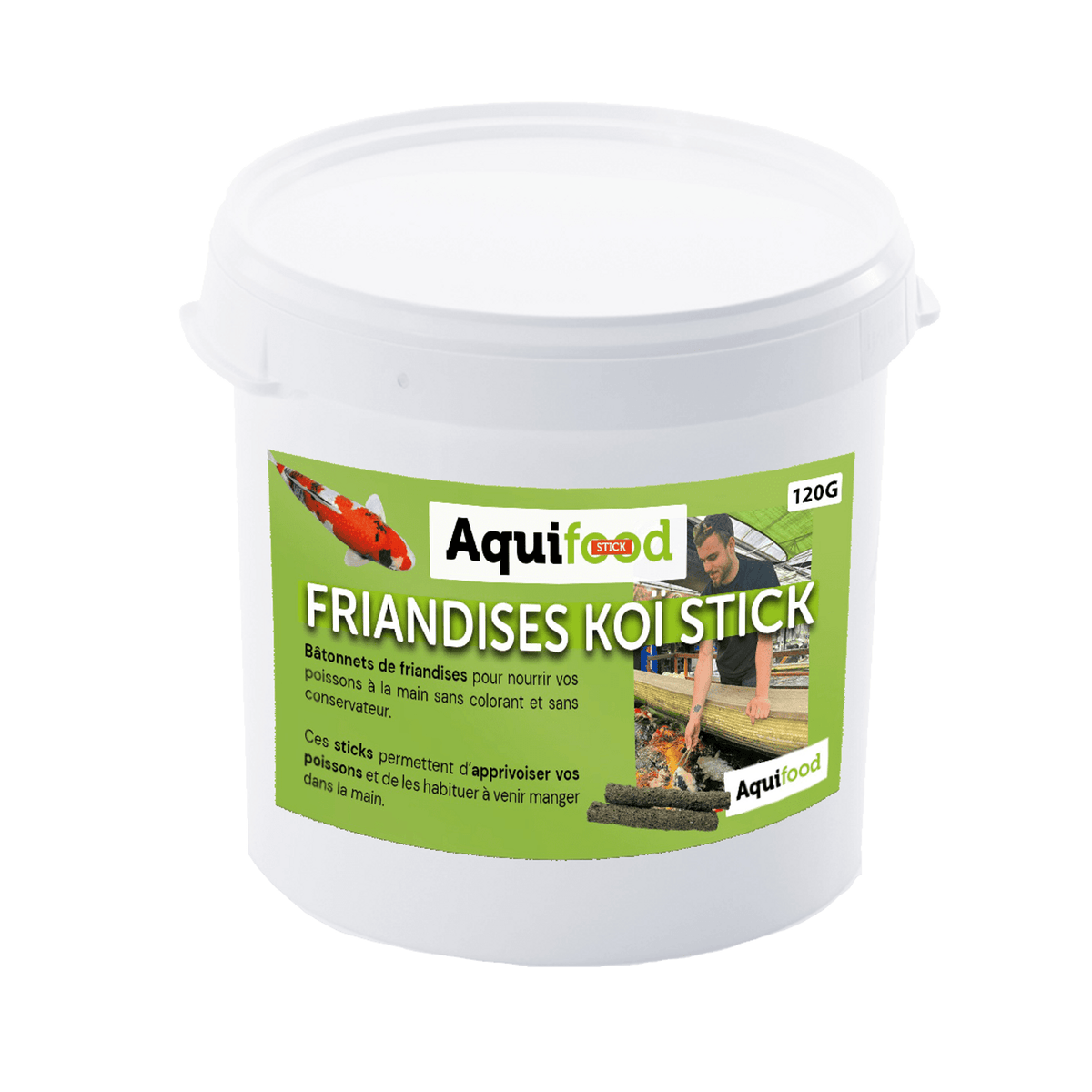 Aquifood Koï Stick Friandises pour carpes koïs Aquifood  - 120G