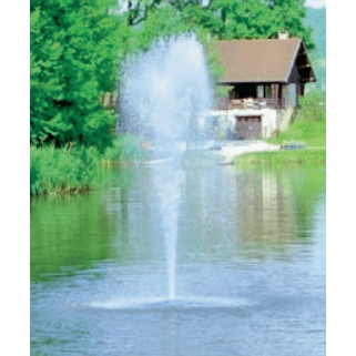 Aquitechnics Aérateurs de bassin Flostyle 1CV 3phases - Rubis (Geyser) Flostyle 1CV - Ajutage au choix - Jet d'eau flottant alliant bienfaits et élégance JPR0103
